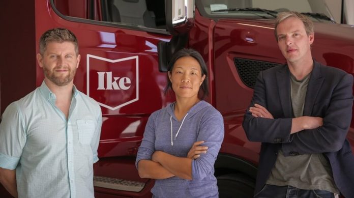 Ike Self Driving Truck Raises $52 Million. Ike co-founders Woodrow, Sun and van den Berg